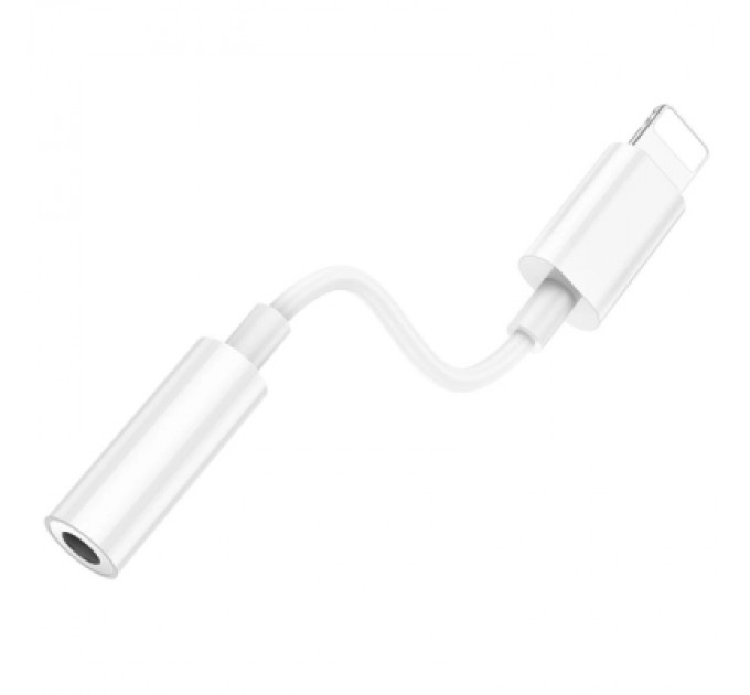 BOROFONE Перехідник Lightning to 3.5mm F white BOROFONE (6941991111143)