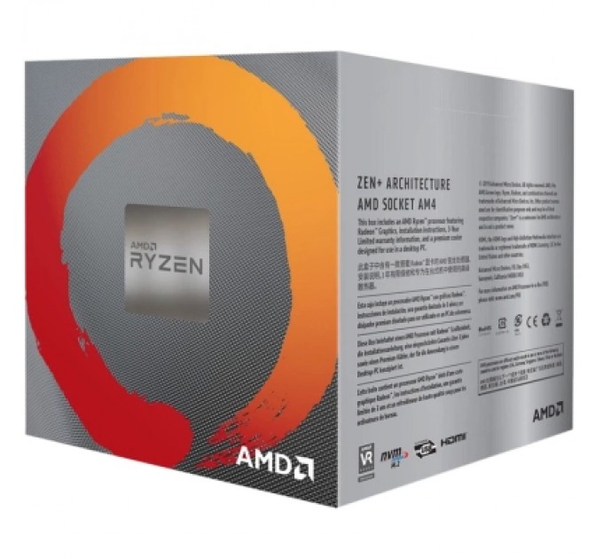 AMD Процесор AMD Ryzen 5 3400G (YD3400C5FHSBX)