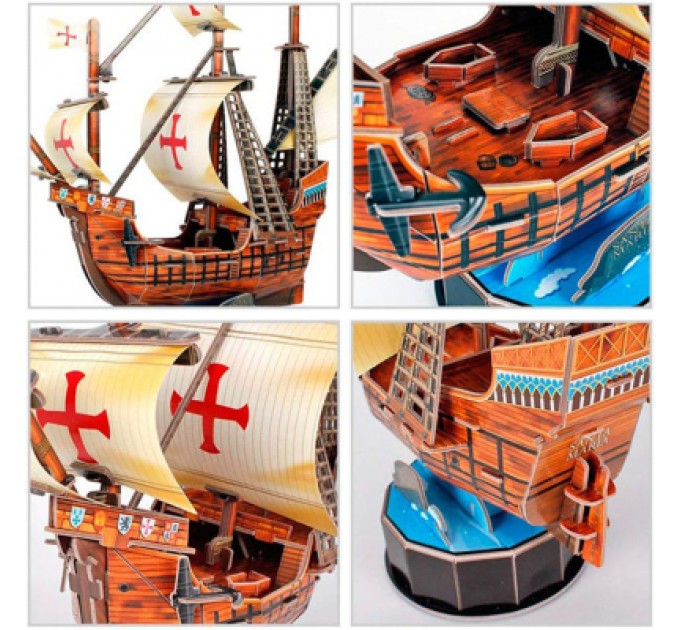 Cubic Fun Пазл Cubic Fun Тривимірна головоломка-конструктор Санта Марія (T4031h)