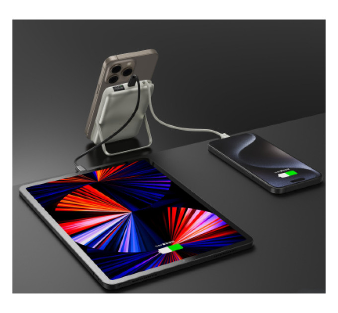 Vinga Батарея універсальна Vinga 10000 mAh 22.5W/15W/2.5W Wireless (VPBB1022WL)