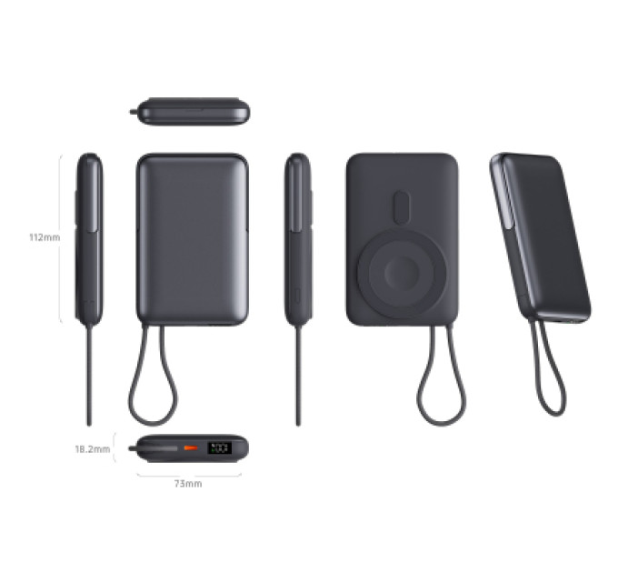Vinga Батарея універсальна Vinga 10000 mAh 22.5W/15W/2.5W Wireless (VPBB1022WL)