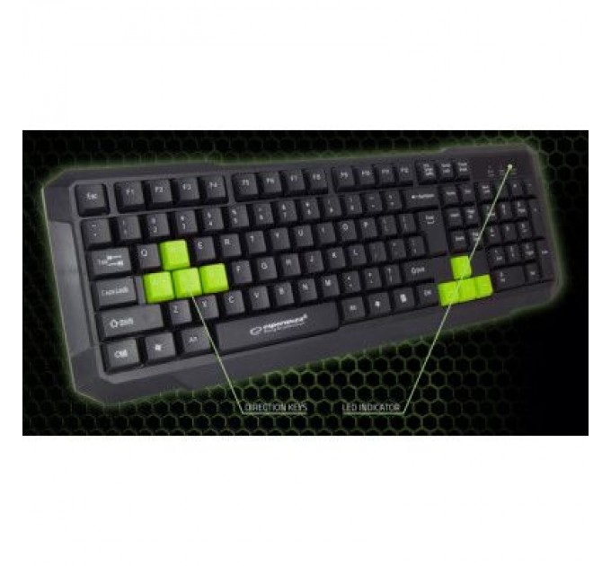 Esperanza Клавіатура Esperanza EGK102 Green USB (EGK102GUA)