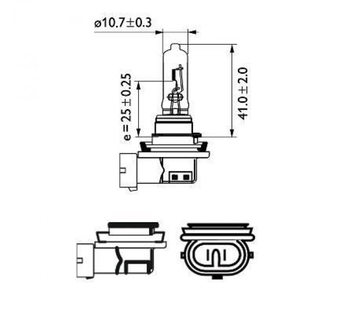 Philips Автолампа Philips галогенова 65W (12361 C1)
