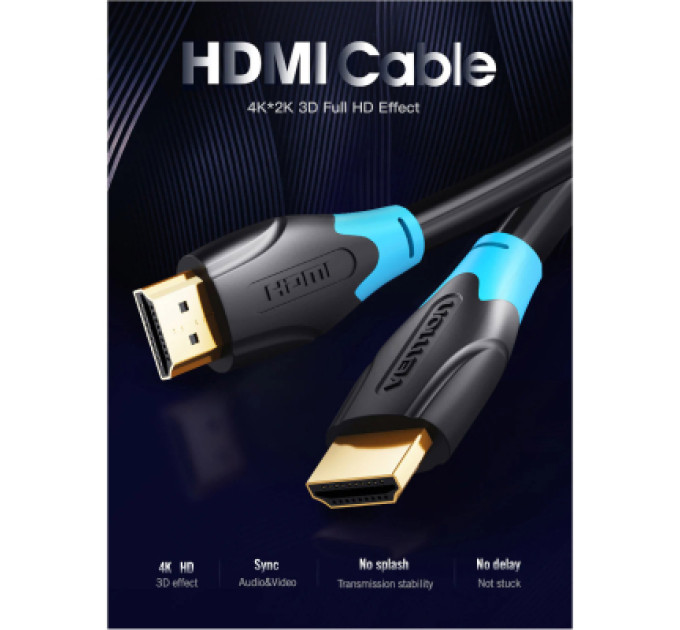 Vention Кабель мультимедійний HDMI to HDMI 1.0m v2.0 Vention (AACBF)