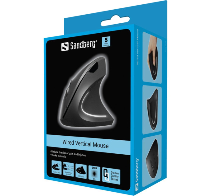 Sandberg Мишка Sandberg Vertical Mouse Pro USB Black (630-14)
