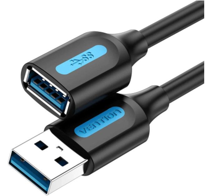Vention Дата кабель USB 3.0 AM/AF 1.0m black Vention (CBHBF)