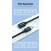 Vention Дата кабель USB 2.0 AM/AF 2.0m black Vention (CBHBH)