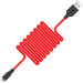 HOCO Дата кабель USB 2.0 AM to Lightning 1.0m 2A silicone X21 black+red HOCO (6957531071372)