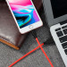 HOCO Дата кабель USB 2.0 AM to Lightning 1.0m 2A silicone X21 black+red HOCO (6957531071372)