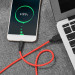HOCO Дата кабель USB 2.0 AM to USB-C 1.0m 2A silicone X21 black+red HOCO (6957531071419)
