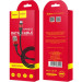 HOCO Дата кабель USB 2.0 AM to USB-C 1.0m 2A 18W nylon X26 black+red HOCO (6957531080251)