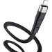 HOCO Дата кабель USB 2.0 AM to Lightning 1.0m 2.4A silicone X53 black HOCO (6931474738059)