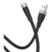 HOCO Дата кабель USB 2.0 AM to Lightning 1.0m 2.4A silicone X53 black HOCO (6931474738059)