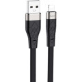 HOCO Дата кабель USB 2.0 AM to Lightning 1.0m 2.4A silicone X53 black HOCO (6931474738059)