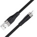 HOCO Дата кабель USB 2.0 AM to Lightning 1.0m 2.4A silicone X53 black HOCO (6931474738059)