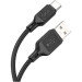 HOCO Дата кабель USB-C to USB-C 1.0m Cool silicone X90 black HOCO (6931474788443)