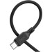 HOCO Дата кабель USB-C to USB-C 1.0m Cool silicone X90 black HOCO (6931474788443)