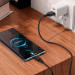 HOCO Дата кабель USB-C to USB-C 1.0m Cool silicone X90 black HOCO (6931474788443)