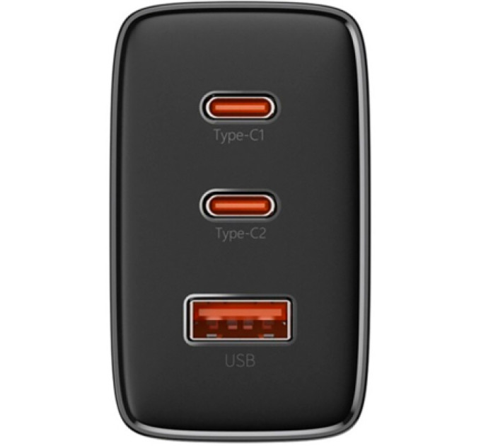 Baseus Зарядний пристрій Baseus Cube Pro Fast Charger 2C+U 65W black (P10152301113-00)
