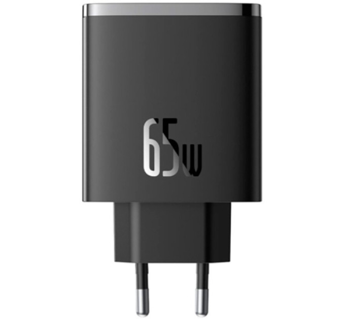 Baseus Зарядний пристрій Baseus Cube Pro Fast Charger 2C+U 65W black (P10152301113-00)