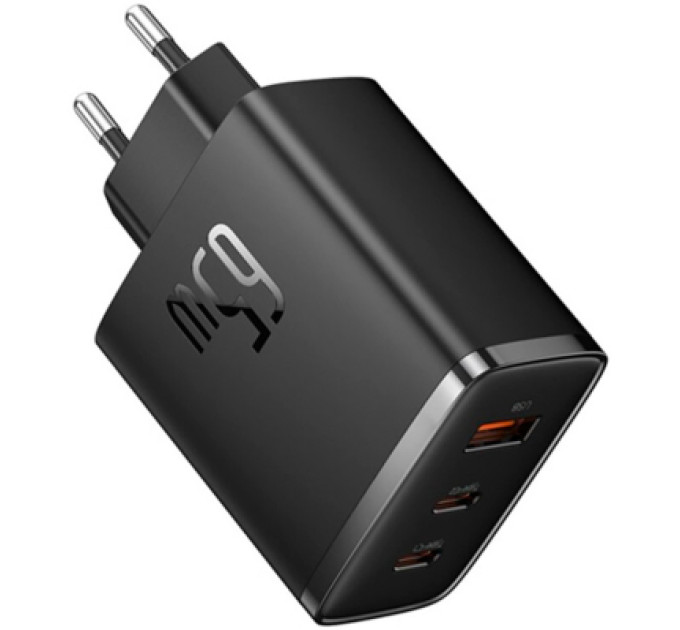 Baseus Зарядний пристрій Baseus Cube Pro Fast Charger 2C+U 65W black (P10152301113-00)