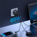 Baseus Зарядний пристрій Baseus Cube Pro Fast Charger 2C+U 65W black (P10152301113-00)