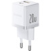 Baseus Зарядний пристрій Baseus Palm Fast Charger C+U 20W moon white (P10111608213-00)