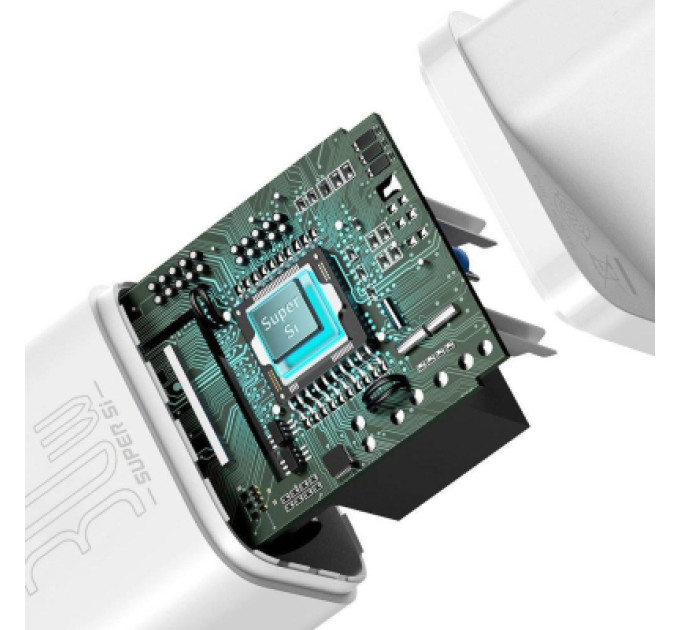 Baseus Зарядний пристрій Baseus Super Si quick charger IC 30W white (CCSUP-J02)