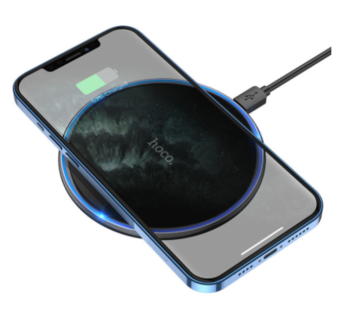 HOCO Зарядний пристрій HOCO HOCO CW6 Pro Easy 15W charging wireless fast charger Black (6931474755032)