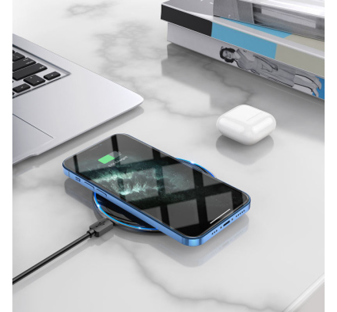 HOCO Зарядний пристрій HOCO HOCO CW6 Pro Easy 15W charging wireless fast charger Black (6931474755032)