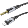 BOROFONE Кабель мультимедійний Lightning to 3.5mm M 1.0m BL19 black BOROFONE (6941991108327)
