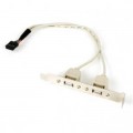 Gembird Кабель для передачі даних USB розетка на кронштейні 10P 25 см Gembird (CCUSBRECEPTACLE)
