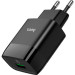 HOCO Зарядний пристрій HOCO C72Q Glorious USB QC3.0 18W Black (6931474732507)