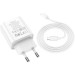 HOCO Зарядний пристрій HOCO C80A Plus Rapido 1xUSB-C PD20W + 1xUSB QC3.0 + cable USB-C to Lightning White (6931474779892)