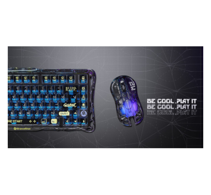 GravaStar Мишка GravaStar Mercury M2 Transparent Black (GRAVASTARM2_XTAL_BLK)