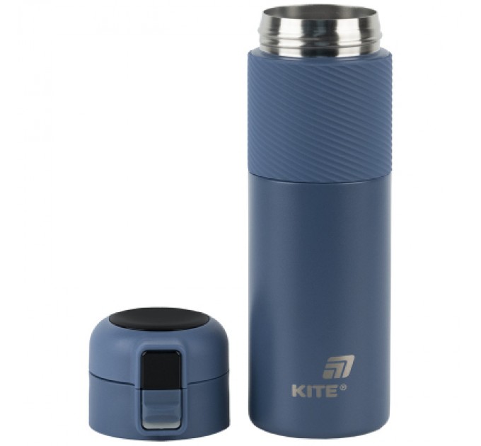 Kite Термокружка Kite 1227 з термодатчиком 450 мл синій (K25-1227-2)