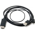 Extradigital Перехідник MHL, microUSB (5pin) M, USB M-HDMI AM (1.8m) Extradigital (KBV1683)
