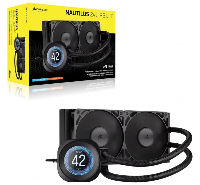 Corsair Система водяного охолодження Corsair Nautilus 240 RS LCD (CW-9061031-WW)