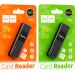 HOCO Зчитувач флеш-карт HOCO USB3.0 to microSD, microSDHC, microSDXC, SD, SDHC, SDXC, HB20 Black (6931474735218)