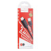 HOCO Кабель Hoco X88 Gratified USB - Lightning  (M/M), 1 м, Black (6931474783301)
