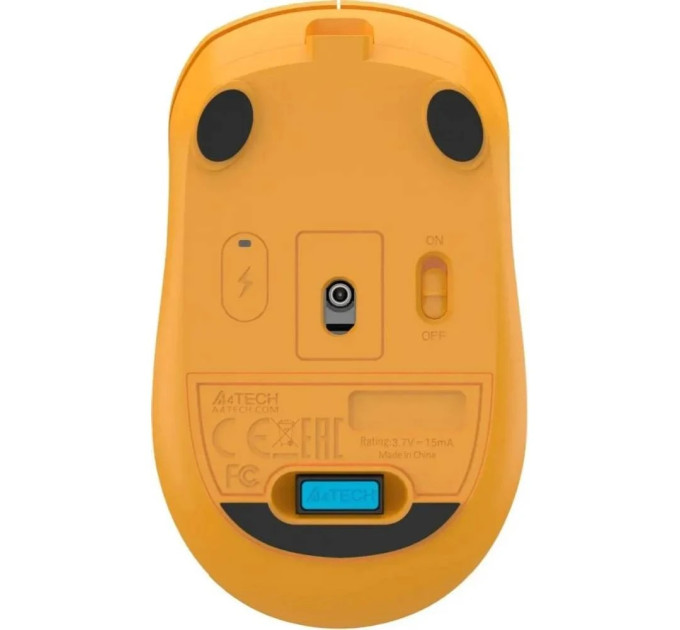 A4Tech Миша бездротова A4Tech FG15CS Air2 Yellow