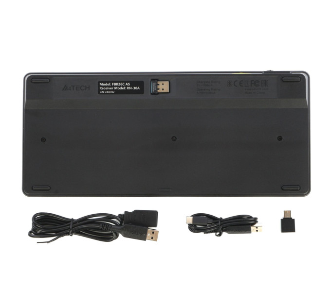 A4Tech Клавіатура бездротова A4Tech FBK26C AS Black