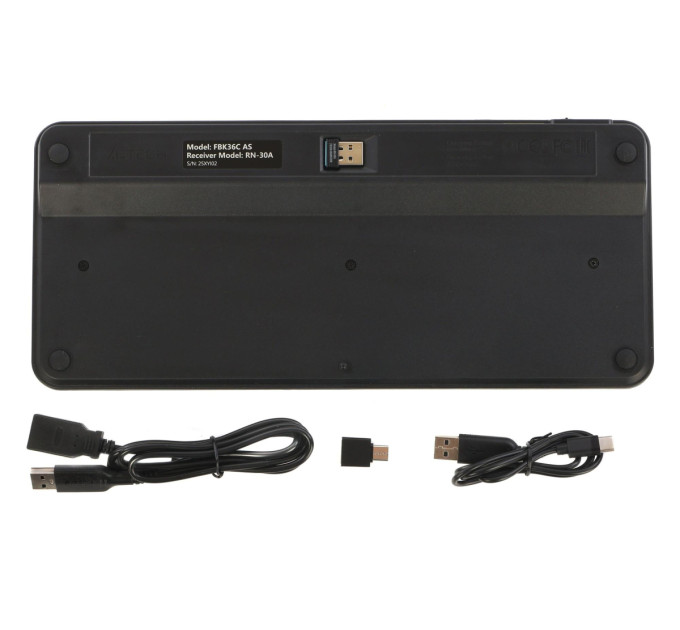A4Tech Клавіатура бездротова A4Tech FBK36C AS Black