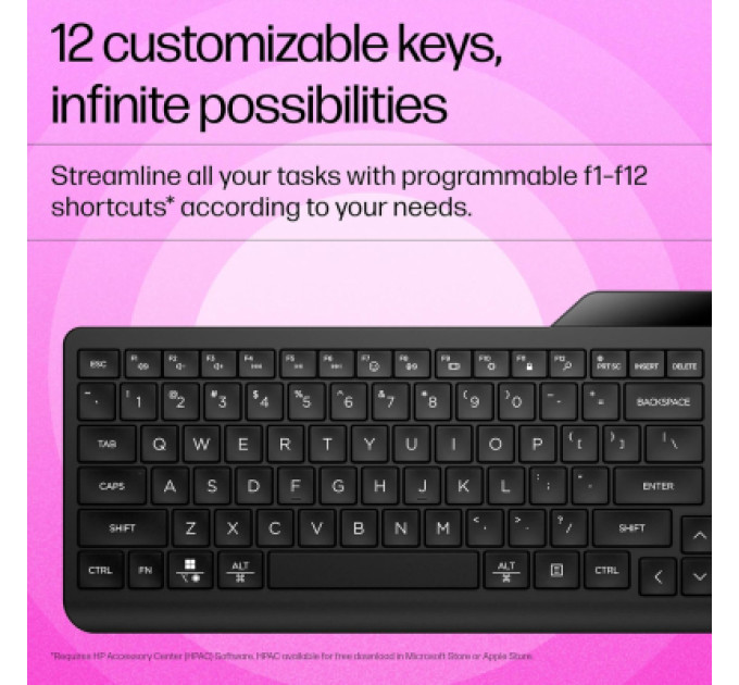HP Клавіатура HP 460 Multi-Device Bluetooth UA Black (7N7B8AA)