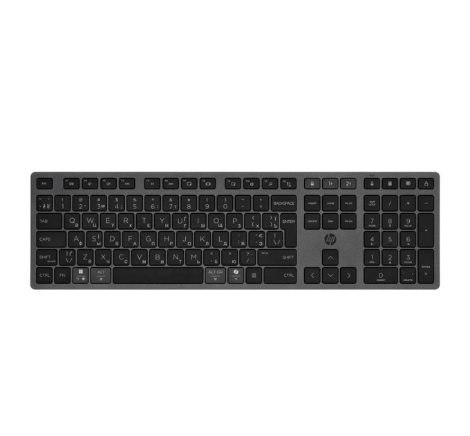 HP Клавіатура HP 720 Multi-Device Rechargeable Wireless/Bluetooth UA Black (9T5B1AA)
