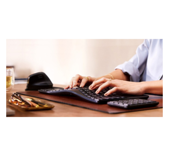 HP Клавіатура HP 960 BLK Ergonomic split-zone UA Black (7E755AA)