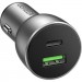 Ugreen Зарядний пристрій Ugreen QC 3.0+QC 3.0 Dual USB-A 36W Fast Car Charger Space Grey (CD213) (60980)