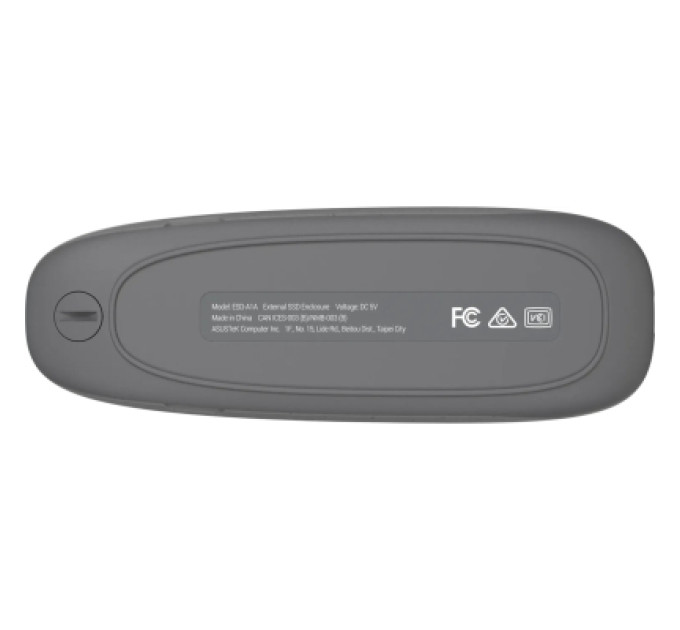 ASUS Кишеня зовнішня ASUS SSD PCIe NVMe M.2 2230/2242/2260/2280 USB Type-C 3.2 Gen 2x1 grey (90DD02R6-M09000)