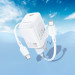 BOROFONE Зарядний пристрій BOROFONE BN26 Fuente USB-C PD20W + cable USB-C to USB-C White (6941991120251)