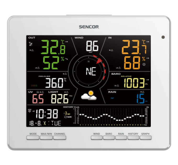 Sencor Метеостанція Sencor SWS16600WIFI